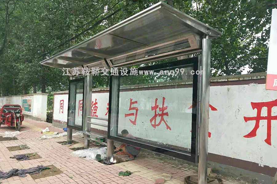 上海不锈钢公交车站台公交候车亭厂家